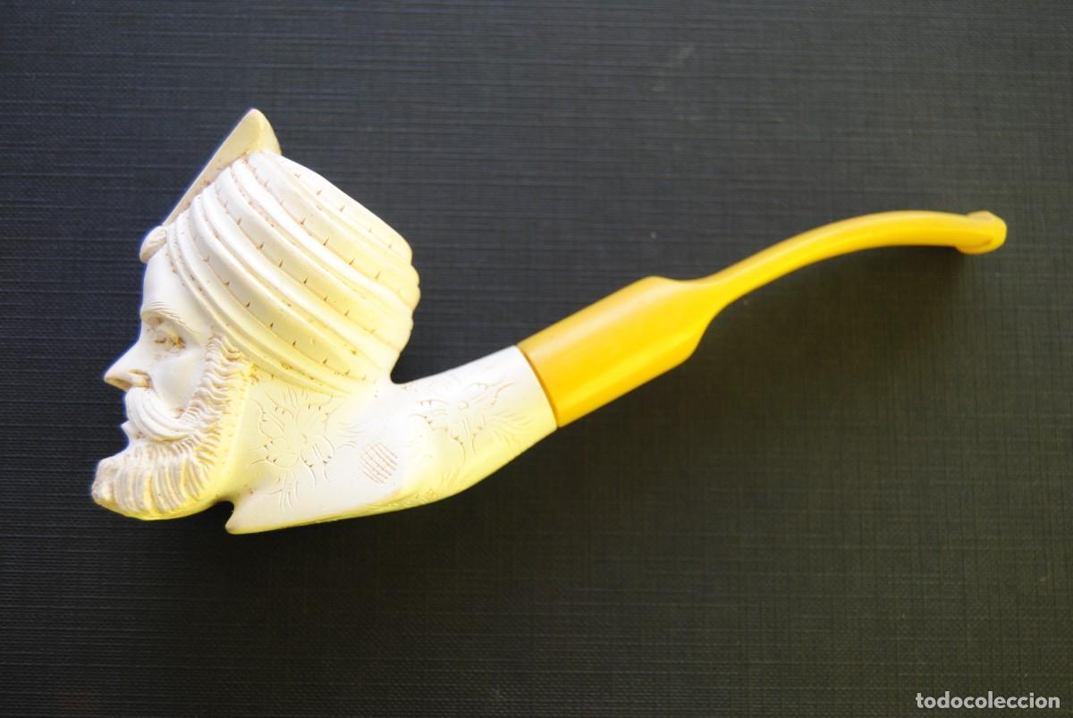 Pipas de fumar: Pipa espuma de mar. impecable totalmente nueva sin usar - Foto 2