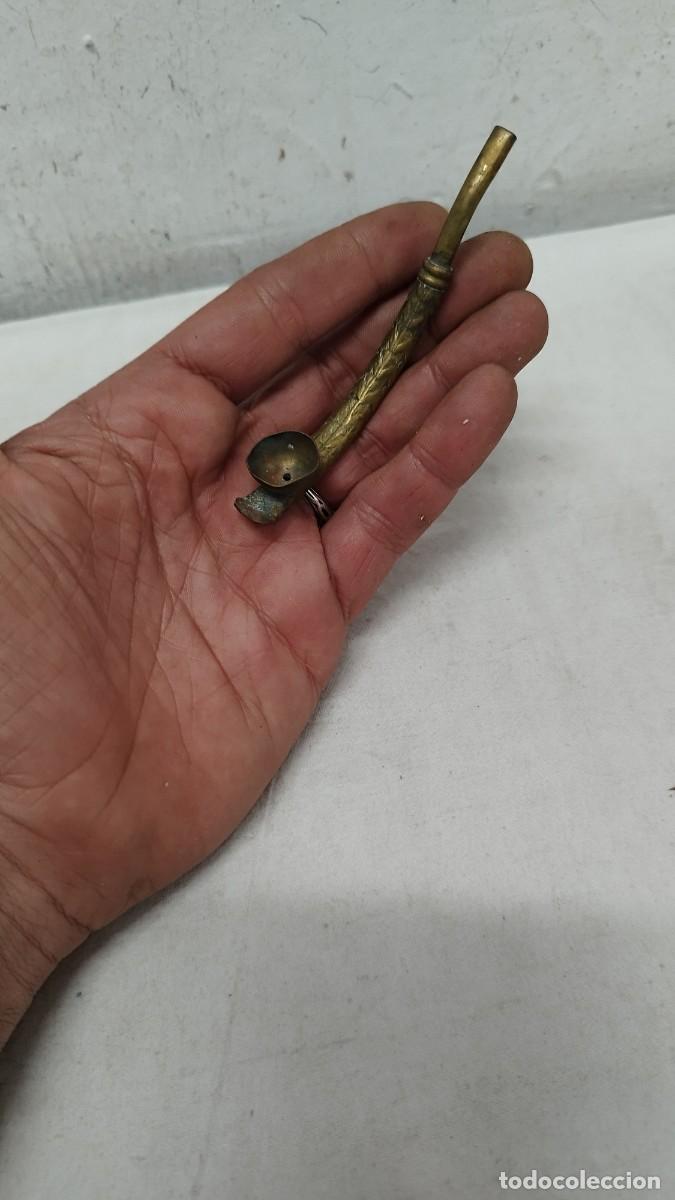 Pipas de fumar: Antigua Pipa de fumar,en bronce - Foto 1