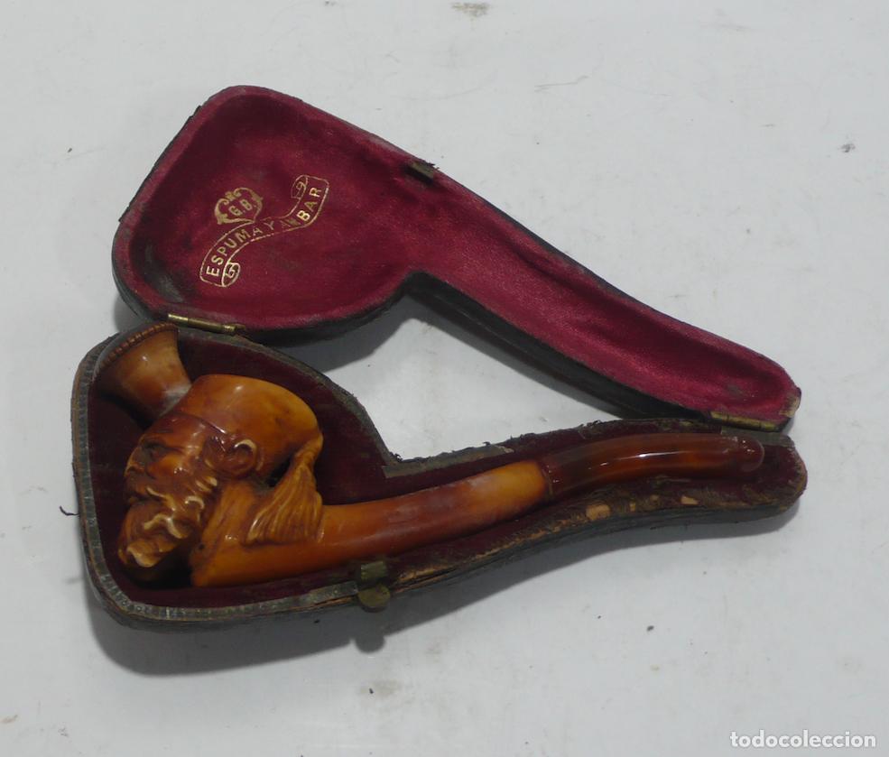 Pipas de fumar: peque&ntilde;a pipa con cabeza - Foto 1
