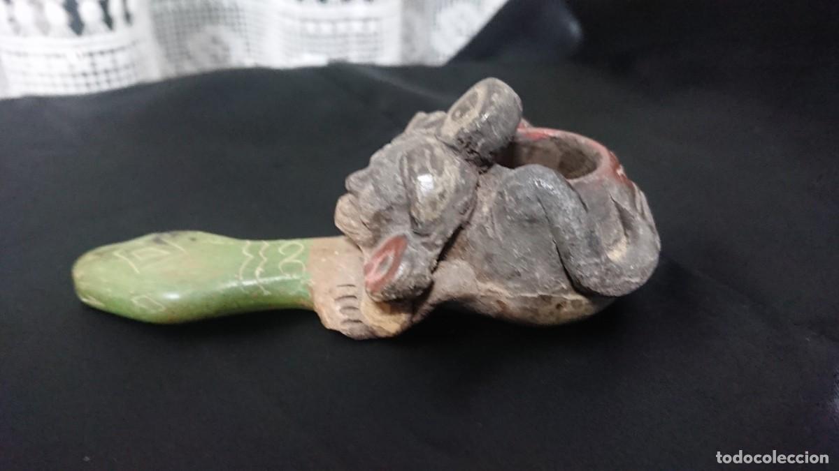 Pipas de fumar: Pipa de colecci&oacute;n, de barro y esmalte - Foto 5