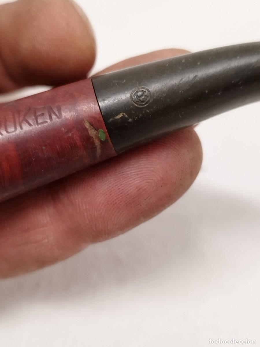 Pipas de fumar: Antigua pipa de fumar tabaco, Marca Bruken. - Foto 3