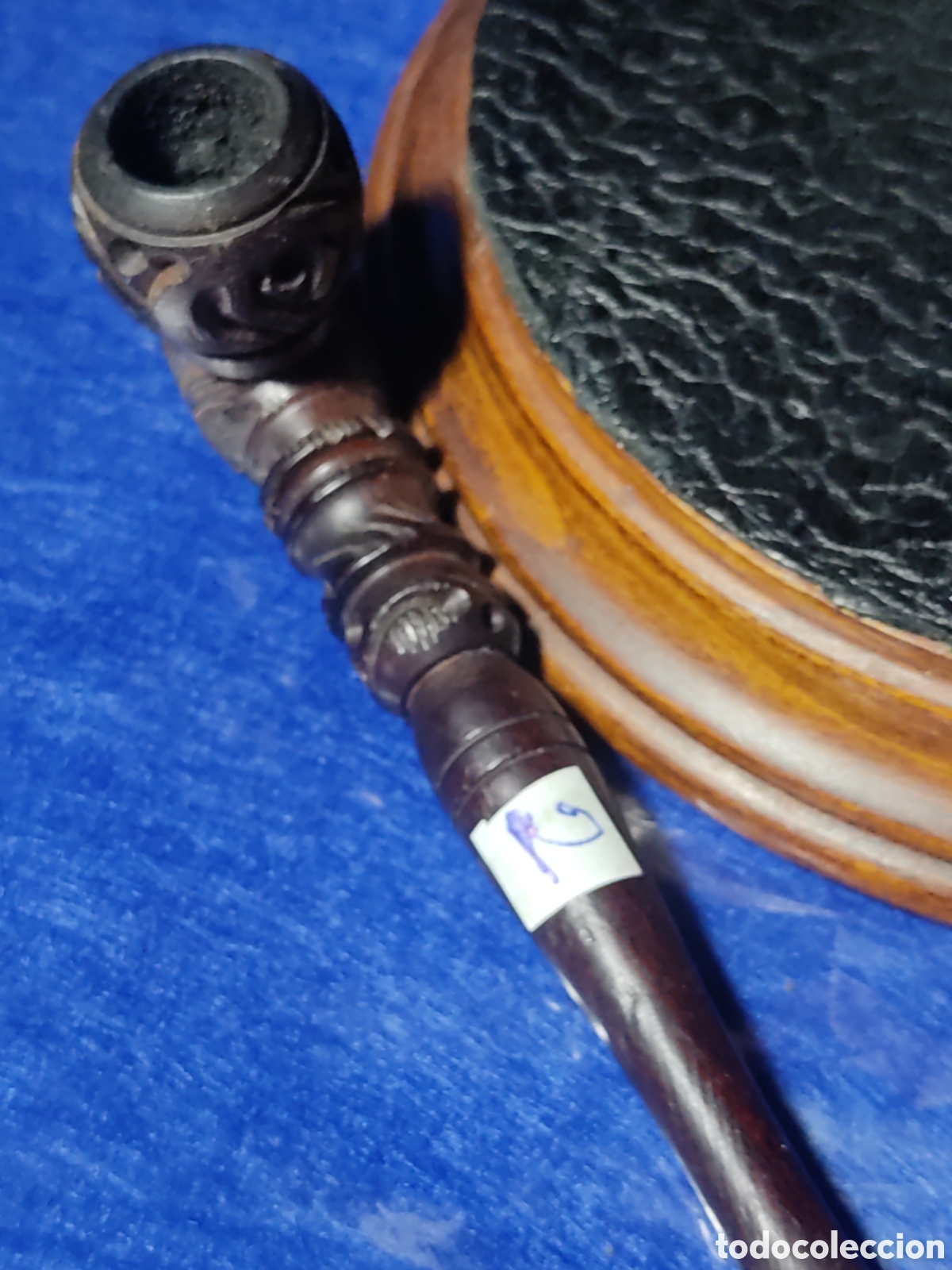 Pipas de fumar: Pipa de madera de &eacute;bano tallada. - Foto 7