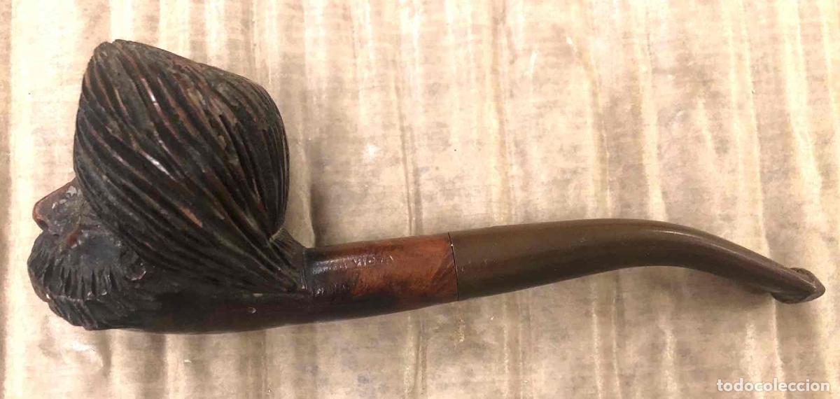 Pipas de fumar: PIPA MADERA MARCA VICTA, EN FORMA DE BUSTO - Foto 2