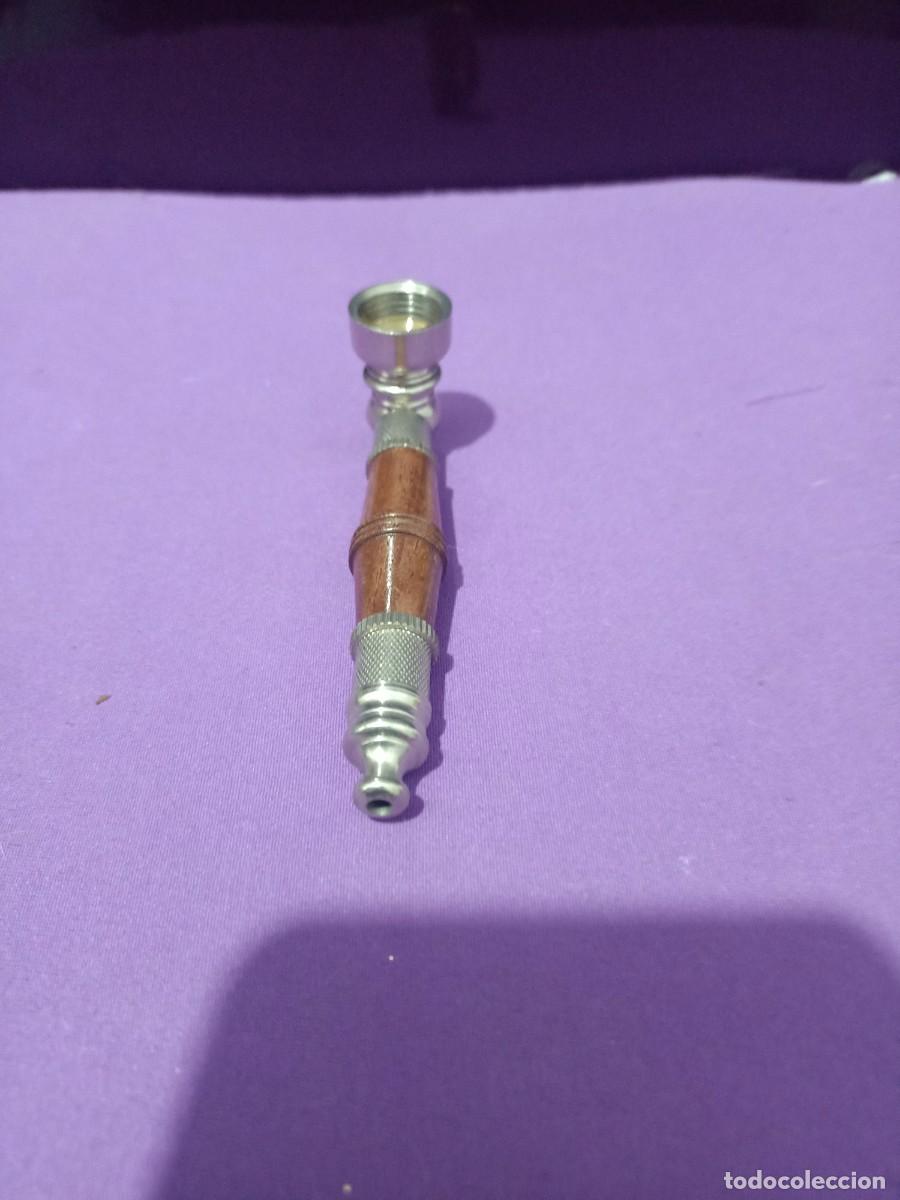 Pipas de fumar: pipa de madera y metal - Foto 2