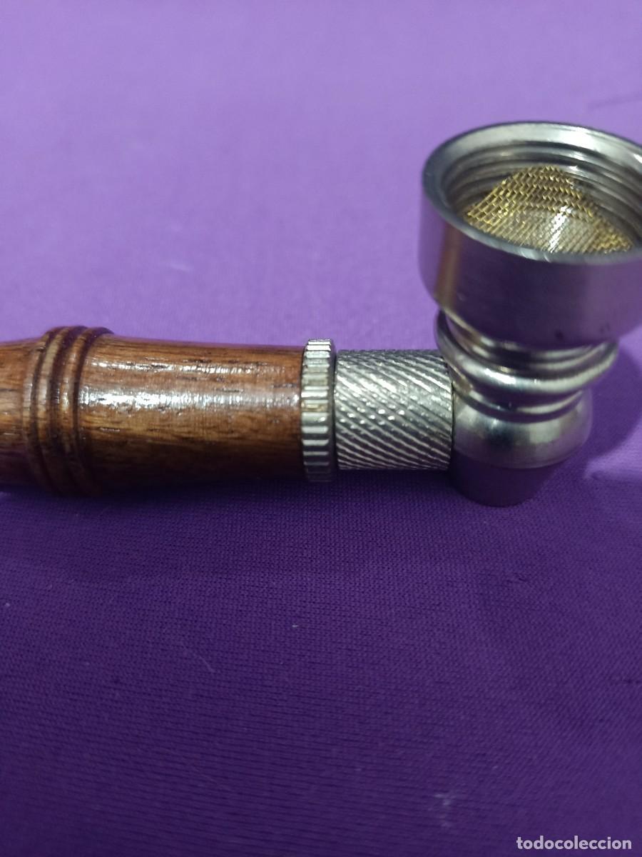 Pipas de fumar: pipa de madera y metal - Foto 3