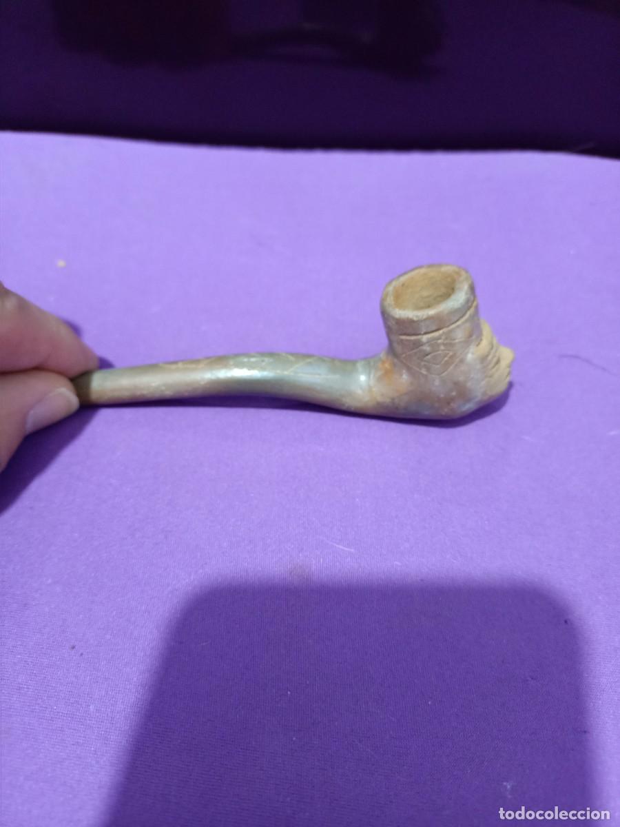 Pipas de fumar: pipa de arcilla con forma de egipcio - Foto 1
