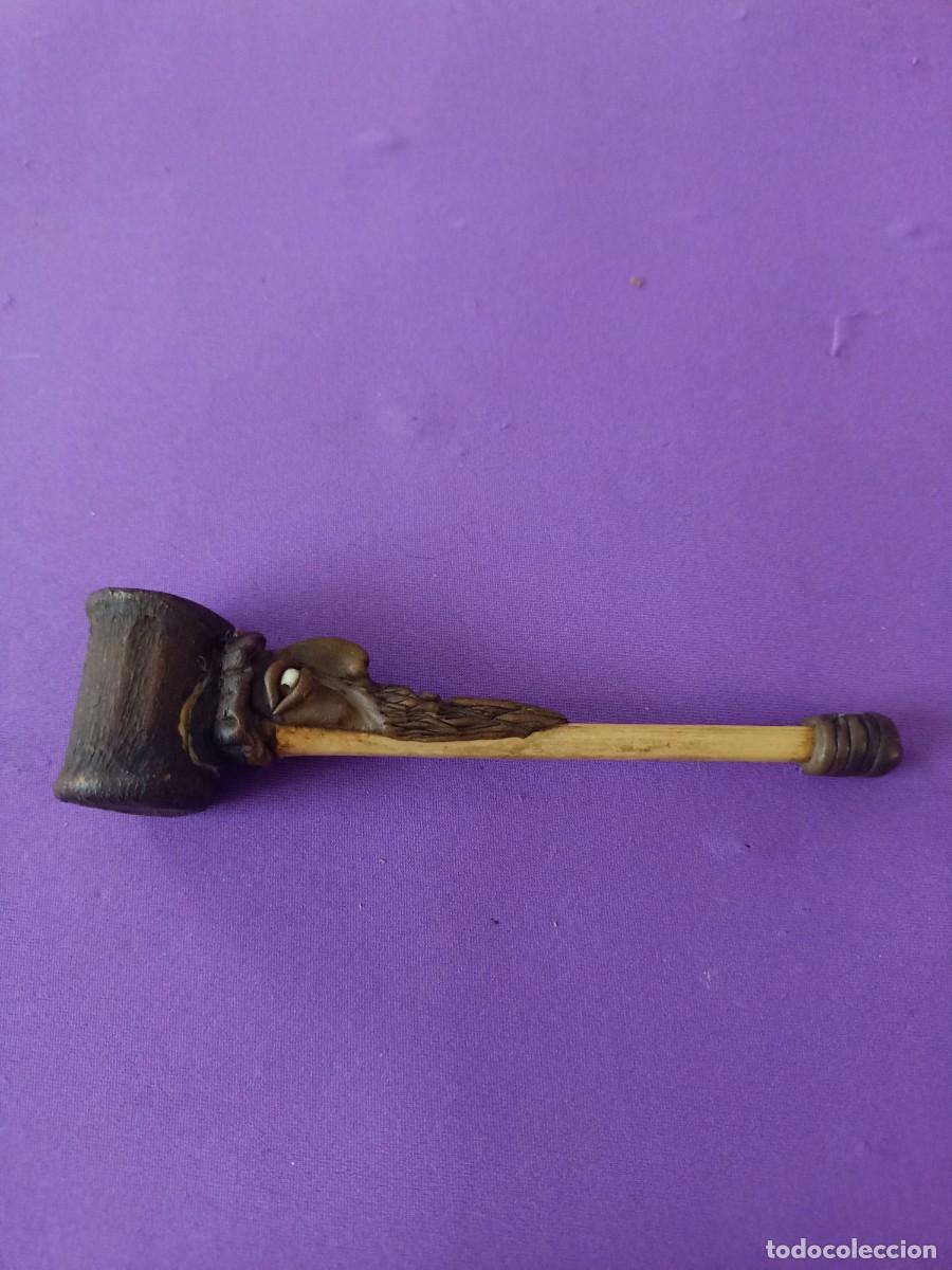 Pipas de fumar: pipa de madera con cara - Foto 2