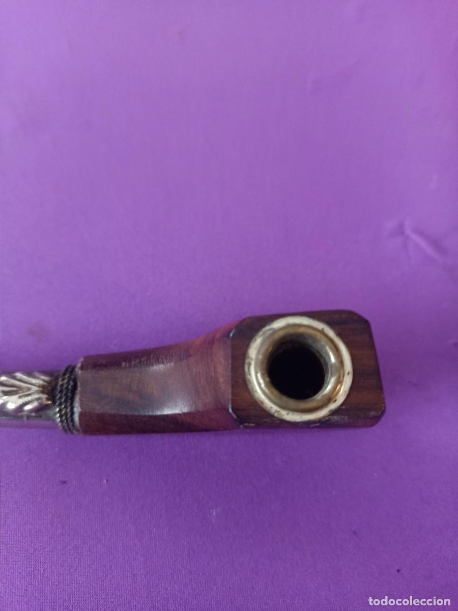 Pipas de fumar: pipa de metal y madera - Foto 3