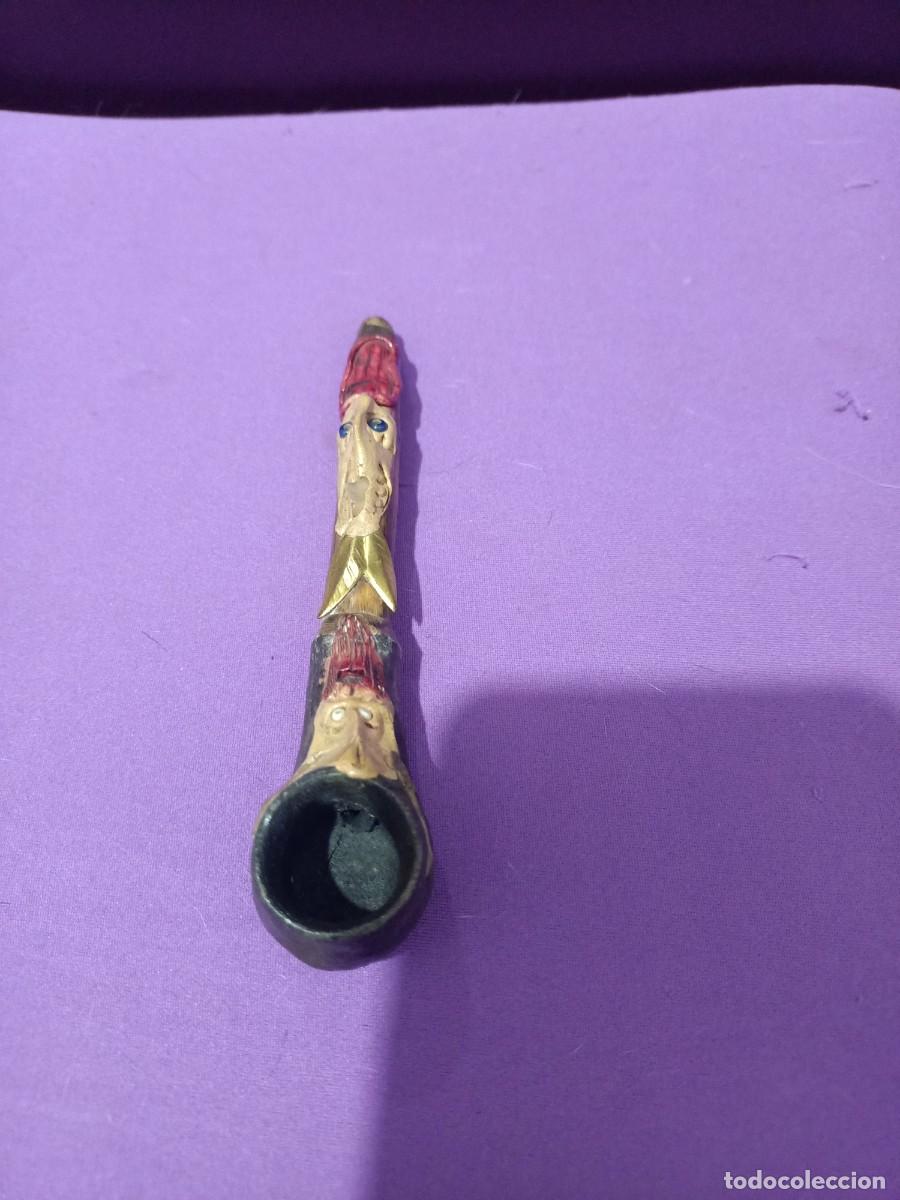 Pipas de fumar: pipa alargada con dos caras - Foto 2