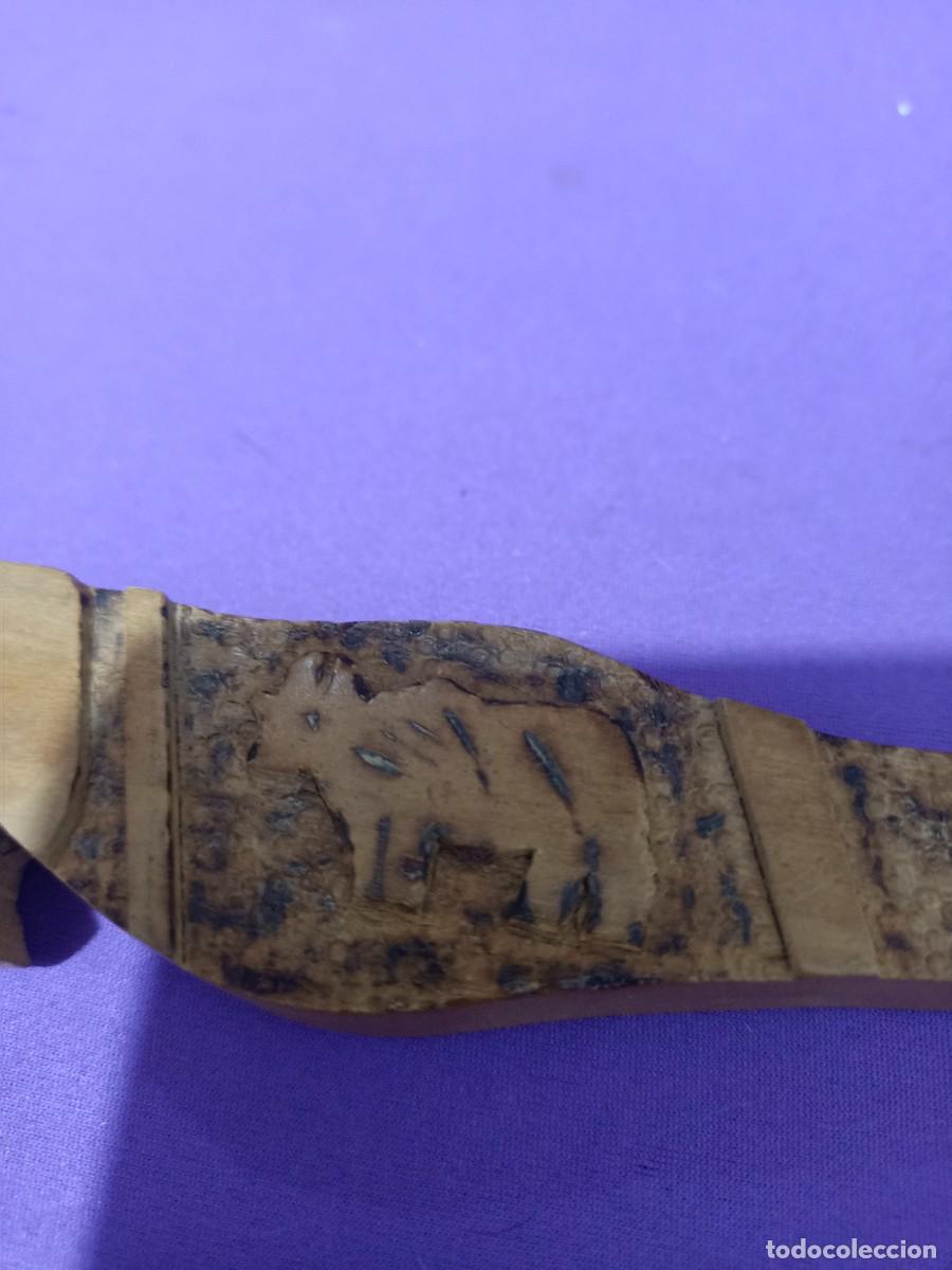 Pipas de fumar: pipa de madera con grabado de bisonte - Foto 3