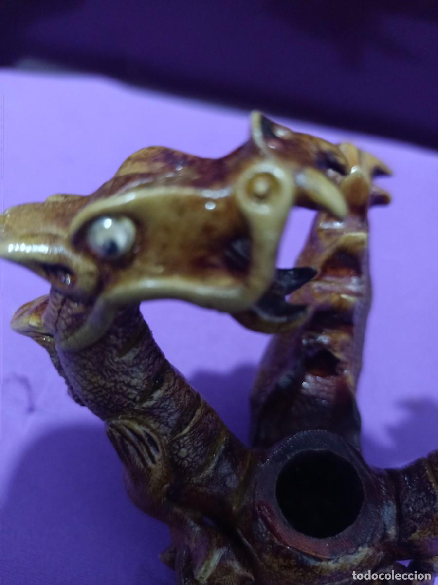 Pipas de fumar: pipa con dos dragones - Foto 2