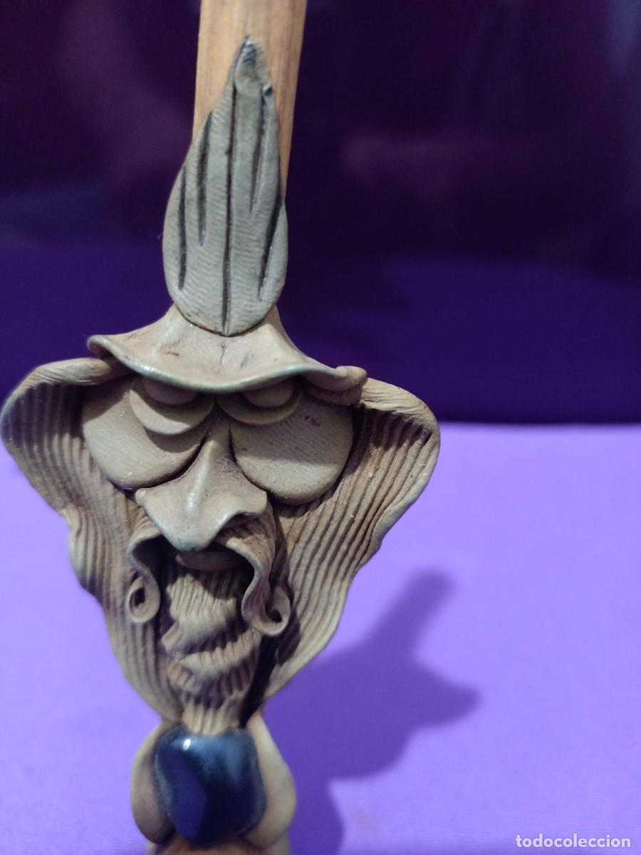 Pipas de fumar: pipa de pie con grabado de duende - Foto 2