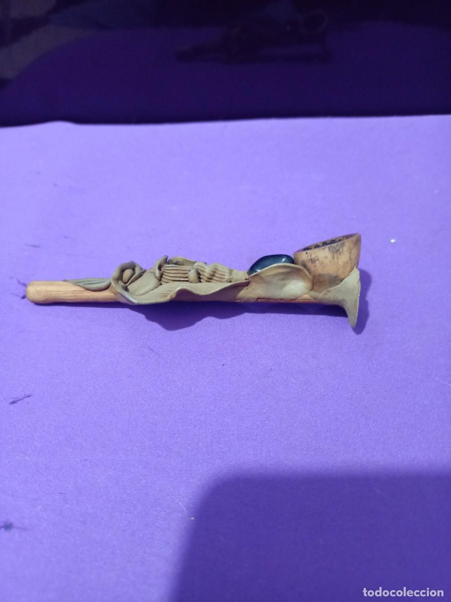Pipas de fumar: pipa de pie con grabado de duende - Foto 3
