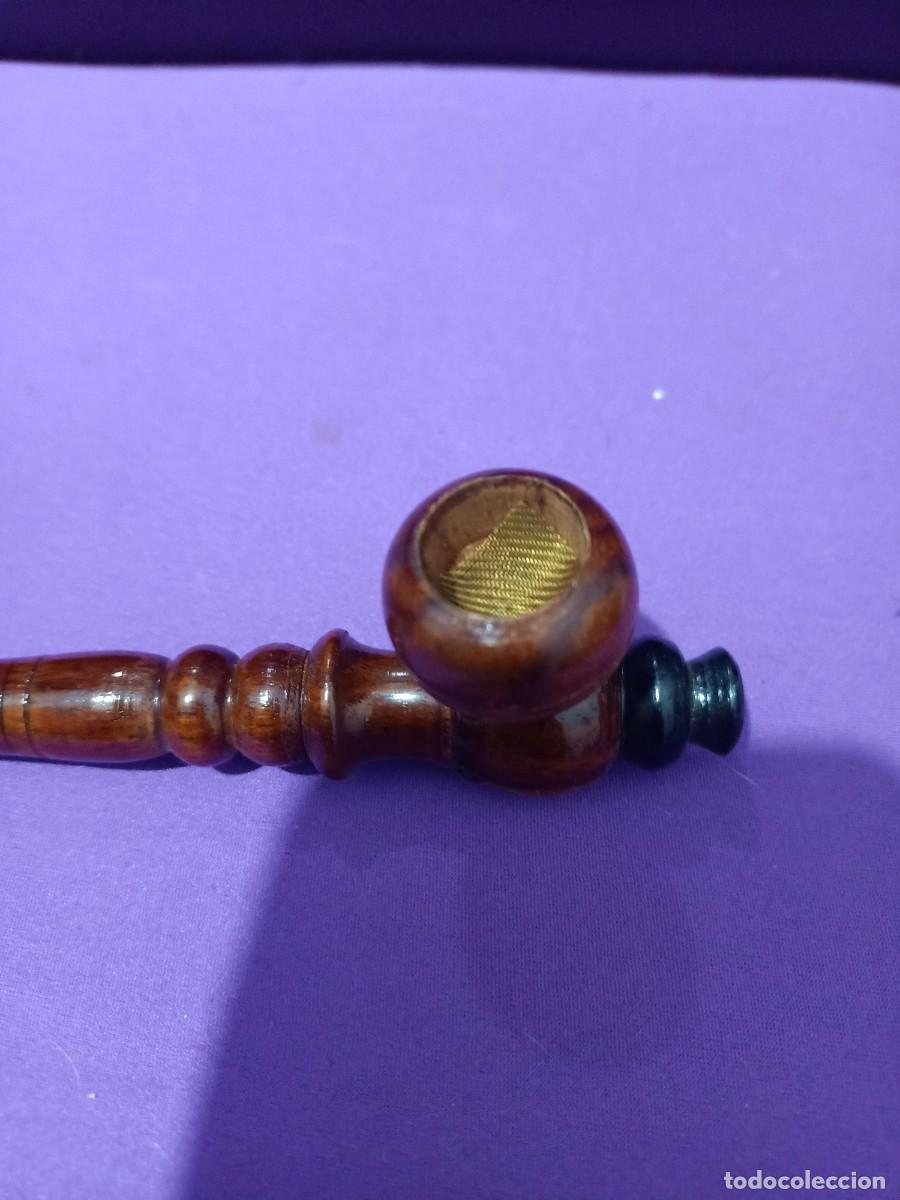 Pipas de fumar: pipa de madera con cazoleta en forma de copa - Foto 2