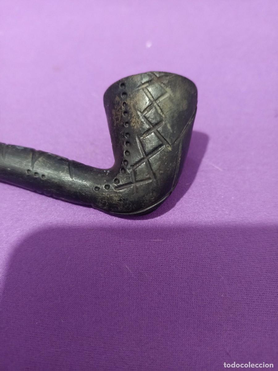 Pipas de fumar: pipa de madera negra grabada - Foto 3