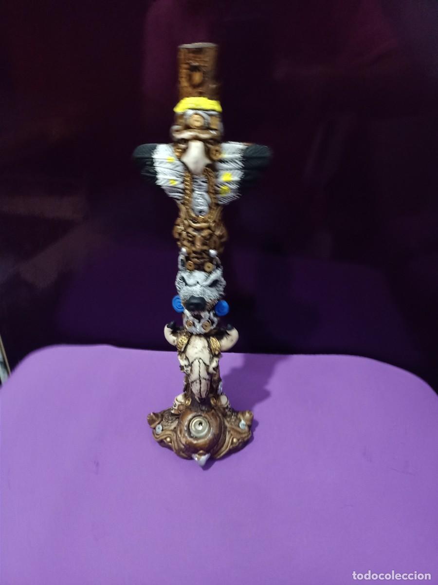 Pipas de fumar: pipa en forma de totem indio - Foto 1