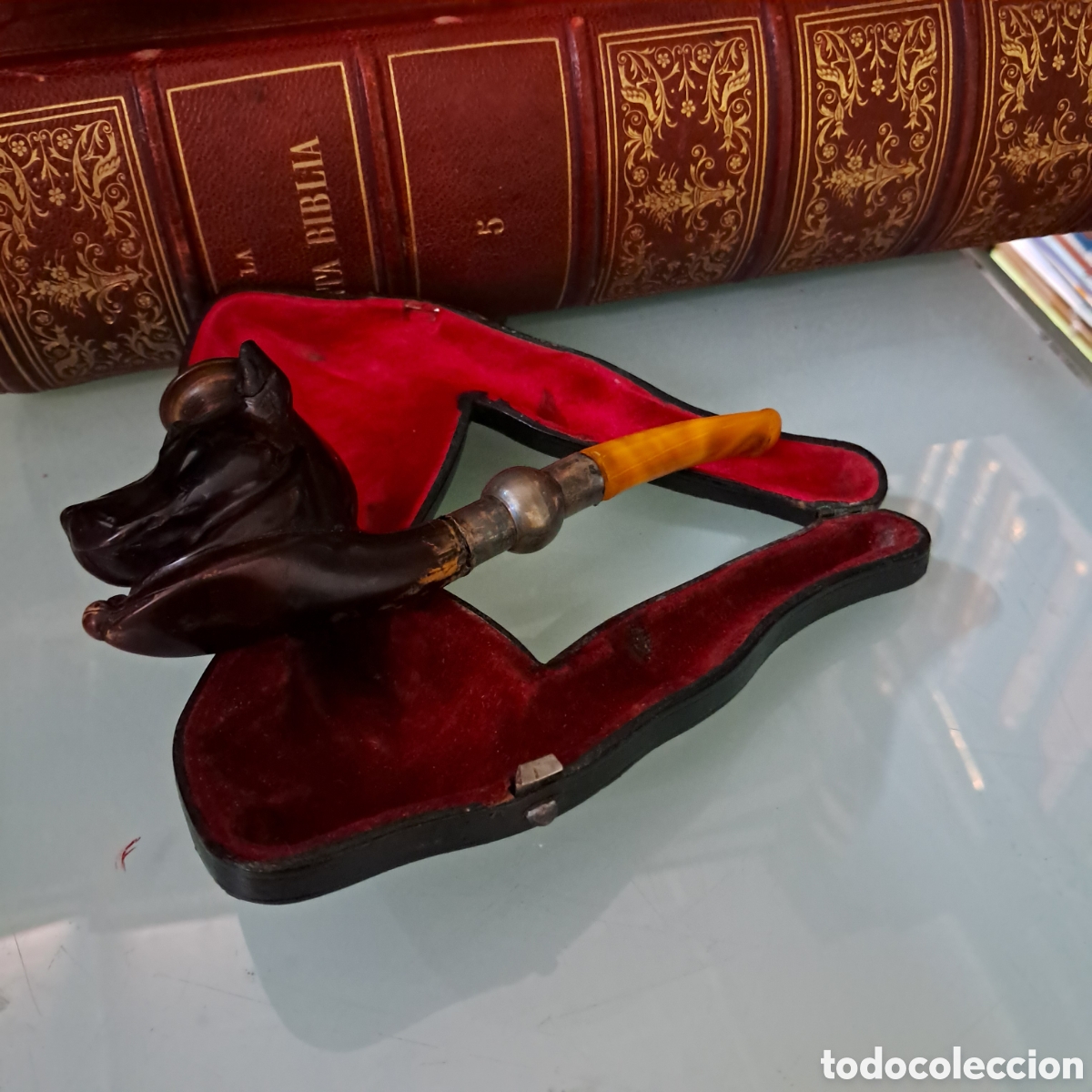 Pipas de fumar: Pipa de fumar con estuche - Foto 4