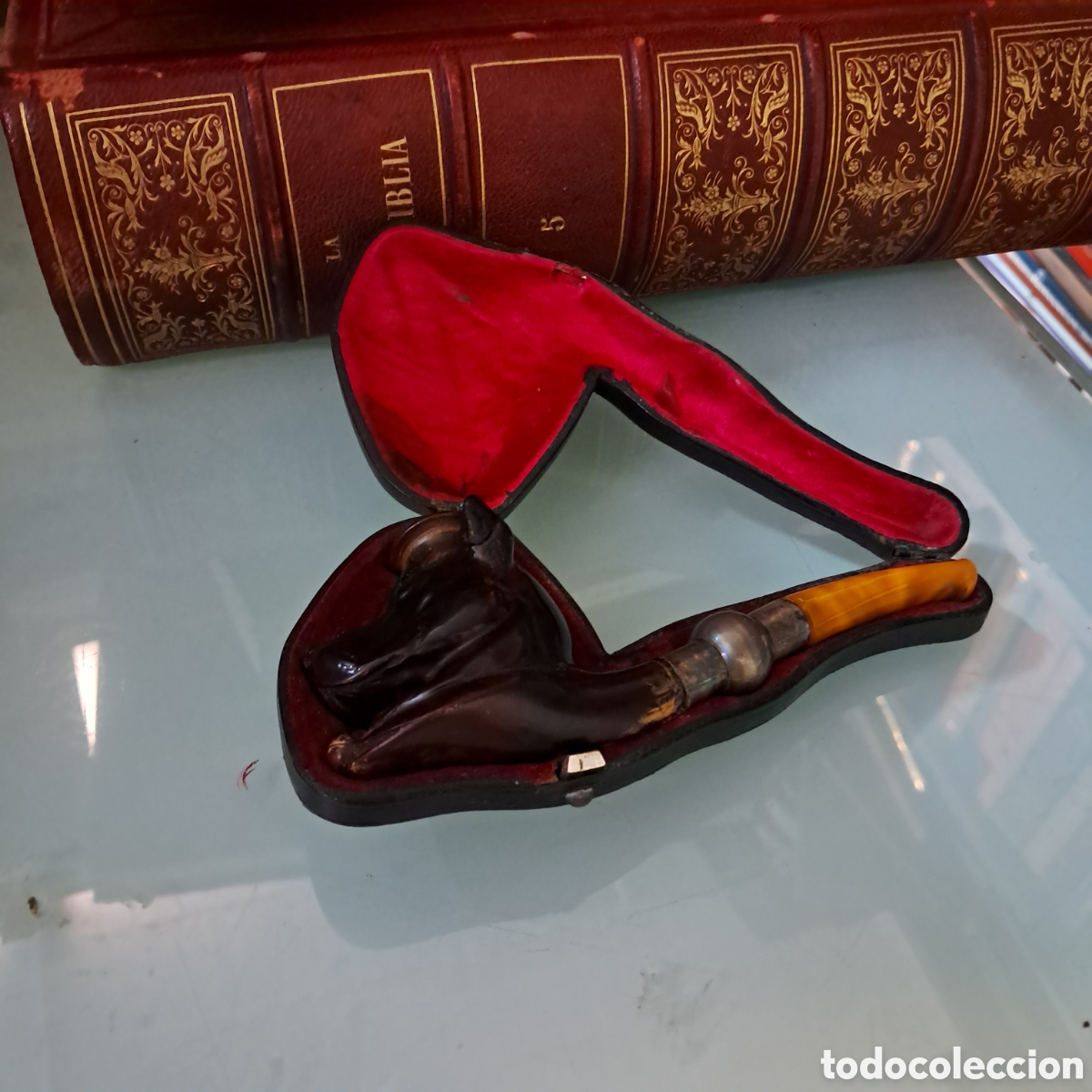 Pipas de fumar: Pipa de fumar con estuche - Foto 1