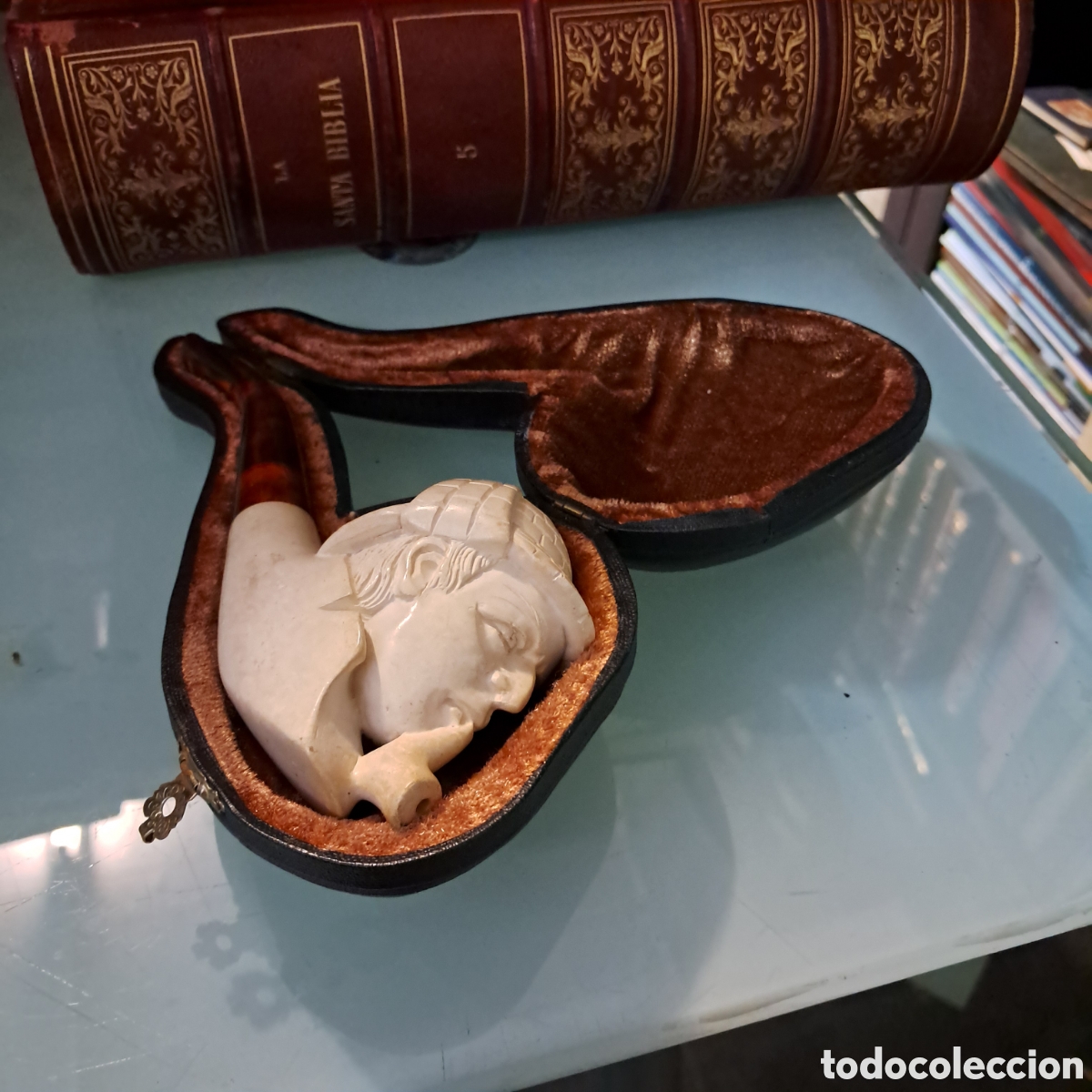 Pipas de fumar: PIPA DE Fumar con estuche, sherlock Holmes - Foto 1