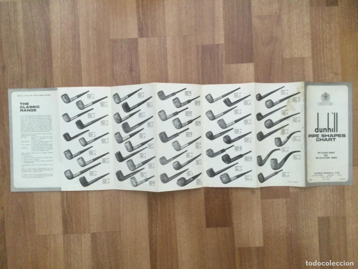 Pipas de fumar: CAT&Aacute;LOGO DUNHILL PIPA PIPE SHAPES CHART. Tabaco.. - Foto 3