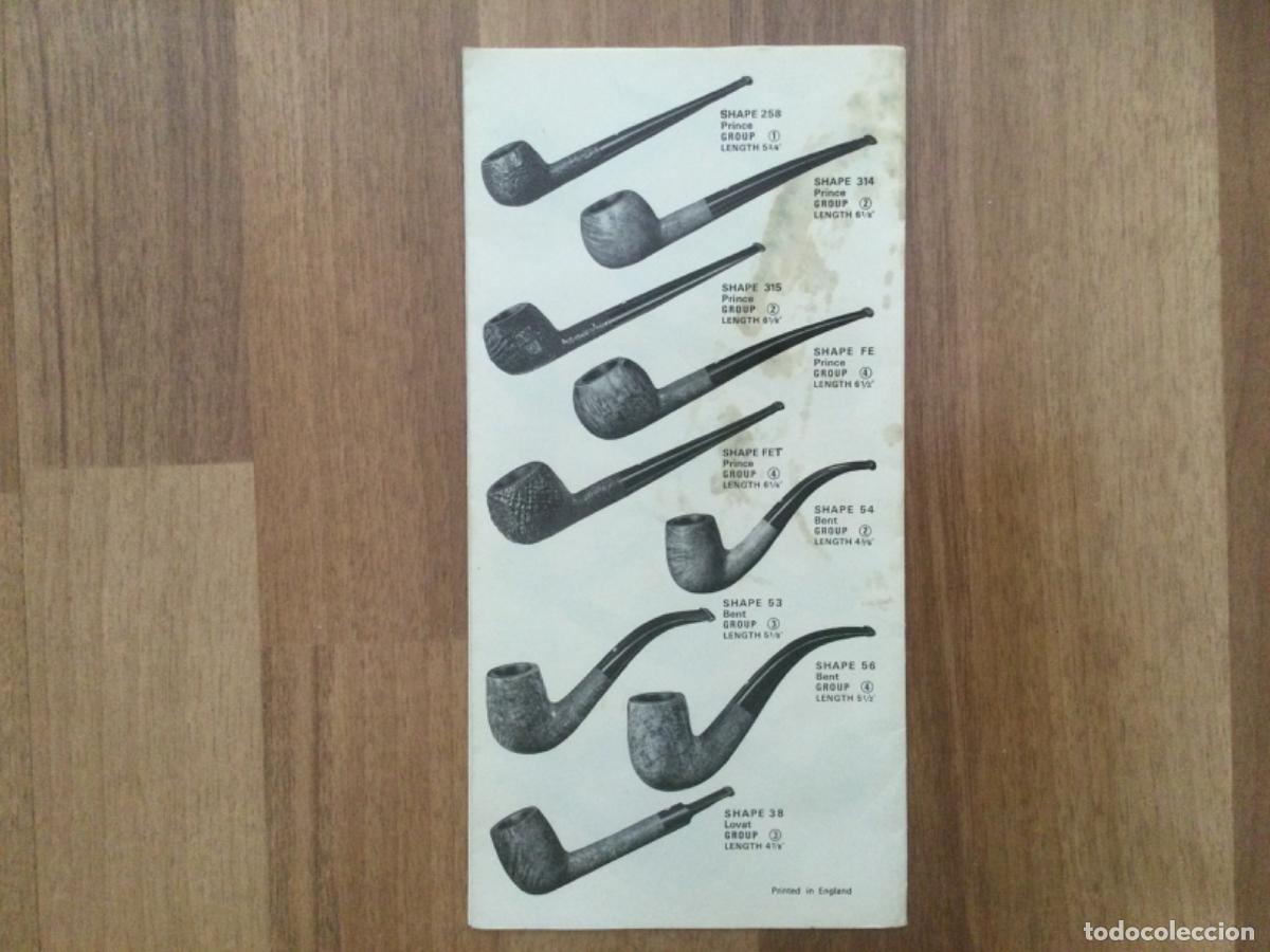 Pipas de fumar: CAT&Aacute;LOGO DUNHILL PIPA PIPE SHAPES CHART. Tabaco.. - Foto 5
