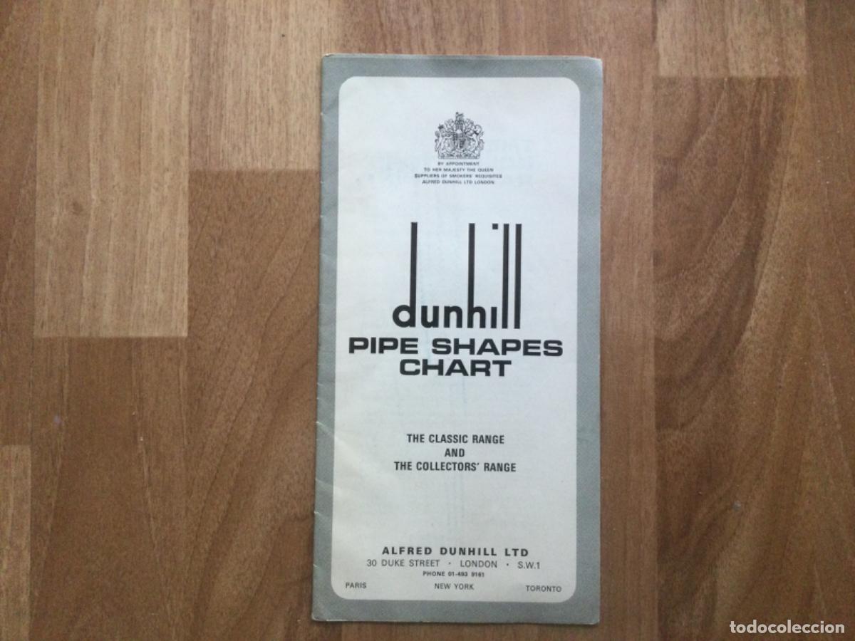 Pipas de fumar: CAT&Aacute;LOGO DUNHILL PIPA PIPE SHAPES CHART. Tabaco.. - Foto 1