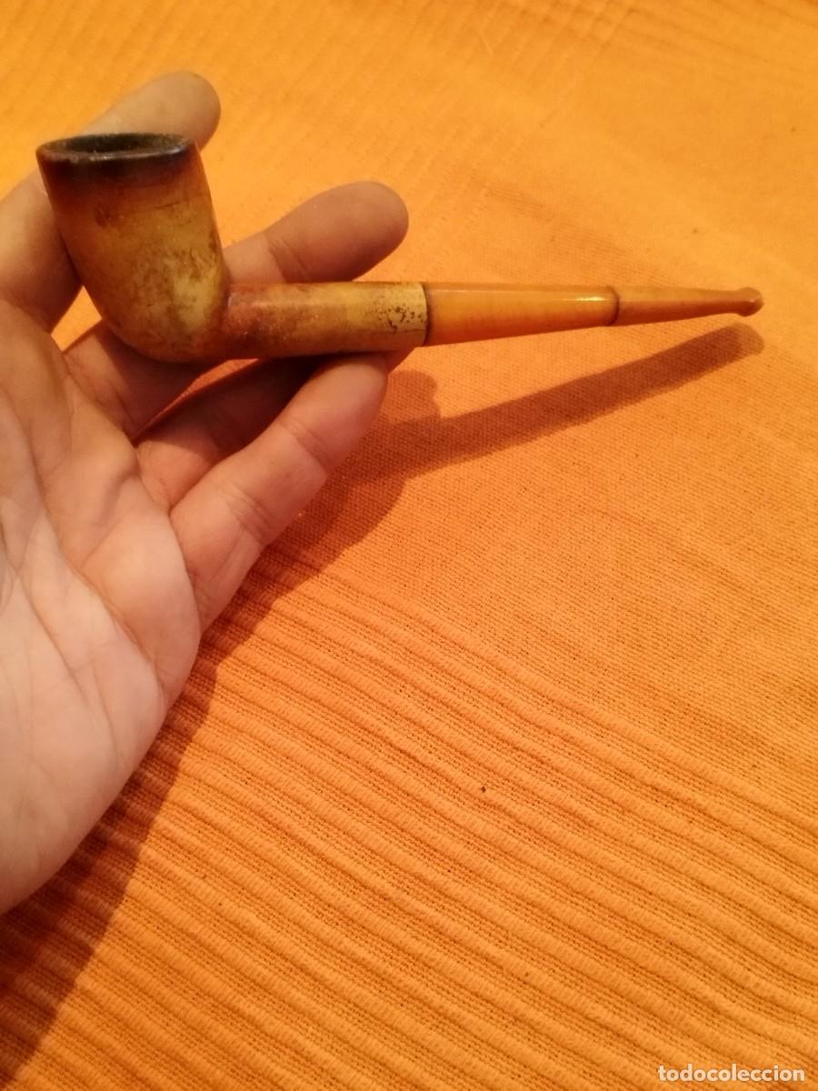 Pipas de fumar: Antigua cazoleta de pipa de fumar tabaco. - Foto 1