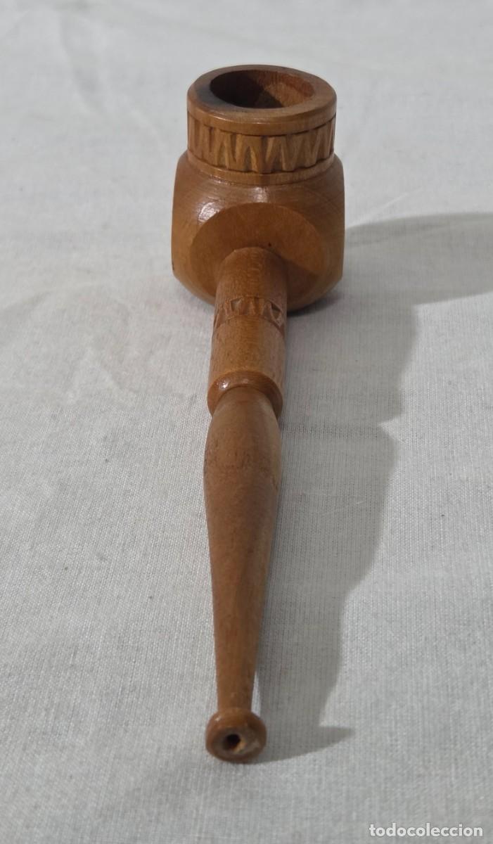 Pipas de fumar: Pipa de fumar de madera con soporte - Foto 6