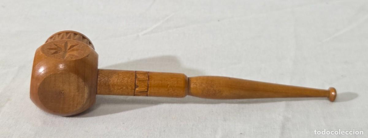 Pipas de fumar: Pipa de fumar de madera con soporte - Foto 10