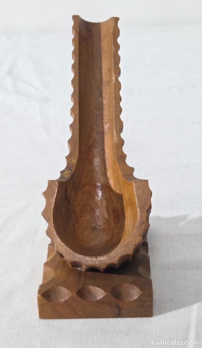 Pipas de fumar: Pipa de fumar de madera con soporte - Foto 11