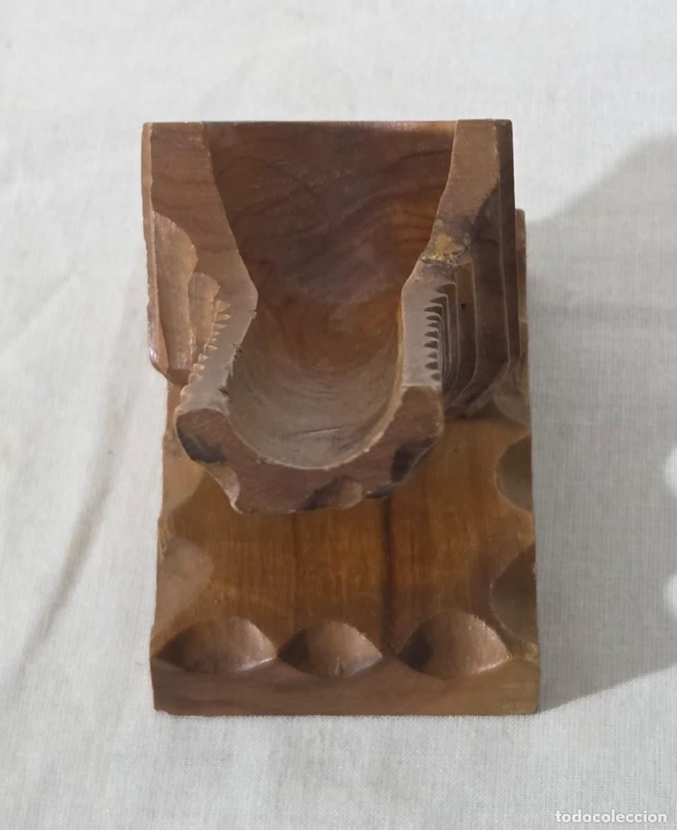 Pipas de fumar: Pipa de fumar de madera con soporte - Foto 13