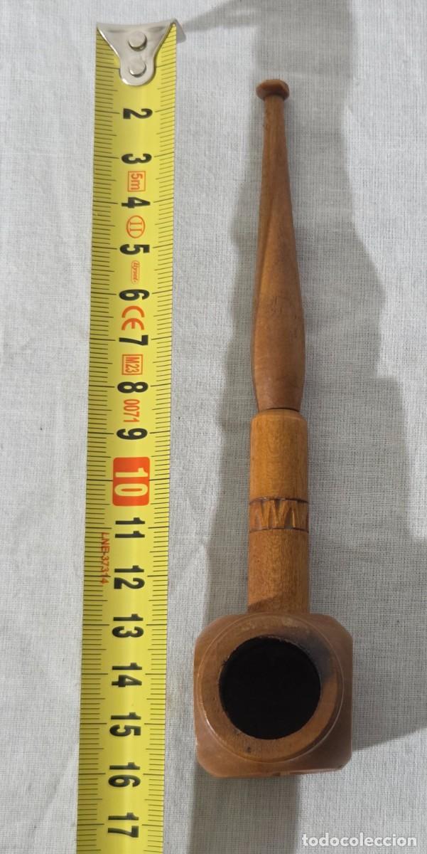 Pipas de fumar: Pipa de fumar de madera con soporte - Foto 17