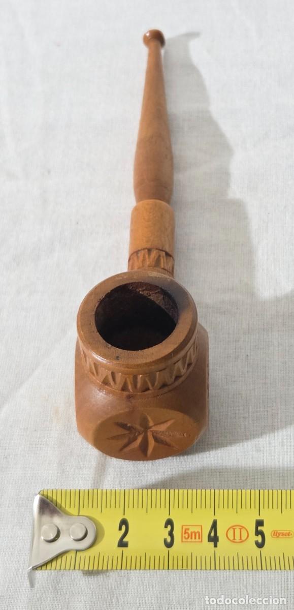 Pipas de fumar: Pipa de fumar de madera con soporte - Foto 18