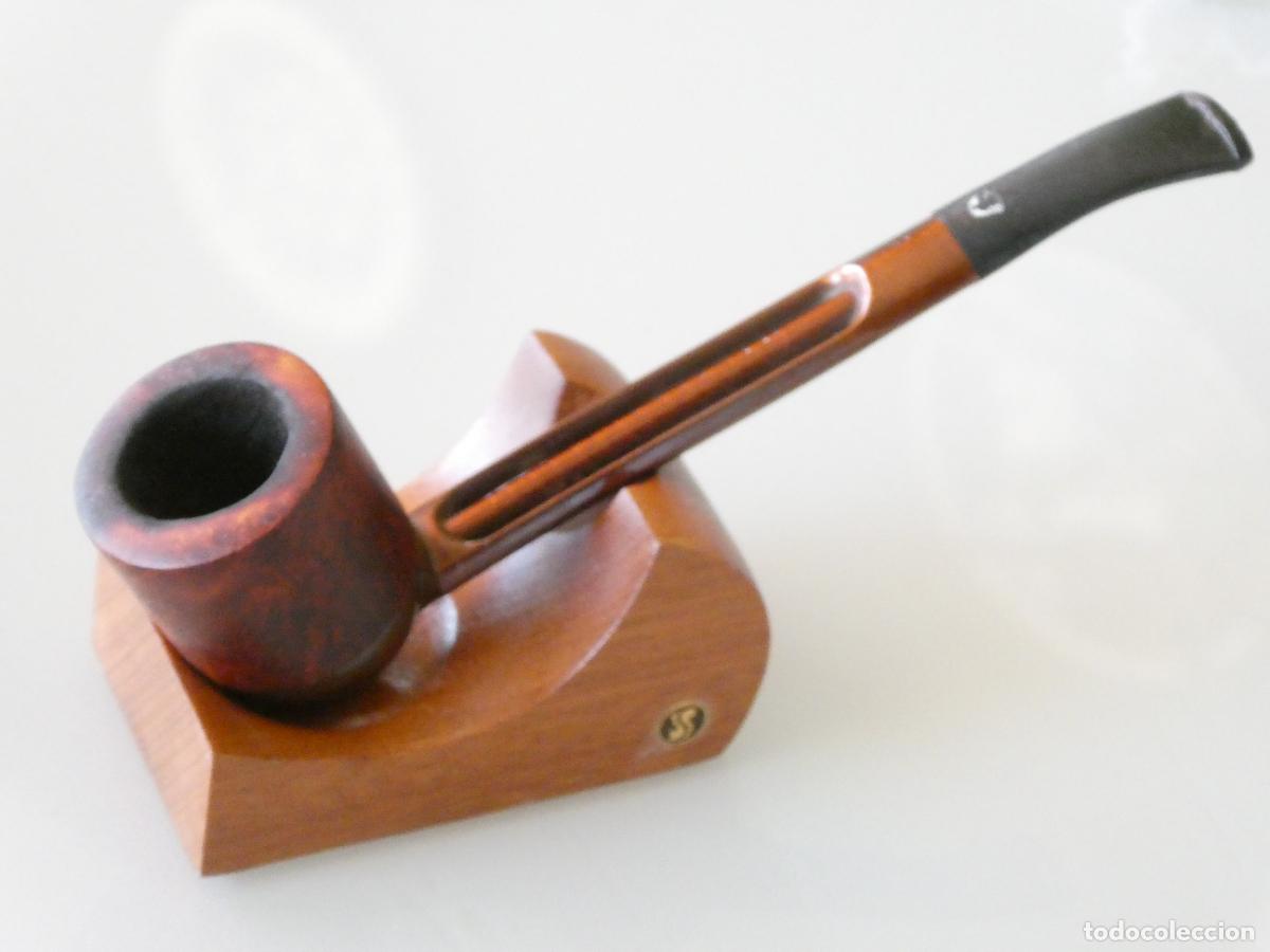 Pipas de fumar: PIPA DE FUMAR. MARCA MARCAJE FALCON MADE IN ENGLAND. ALUMINIO ROJO. 30GR