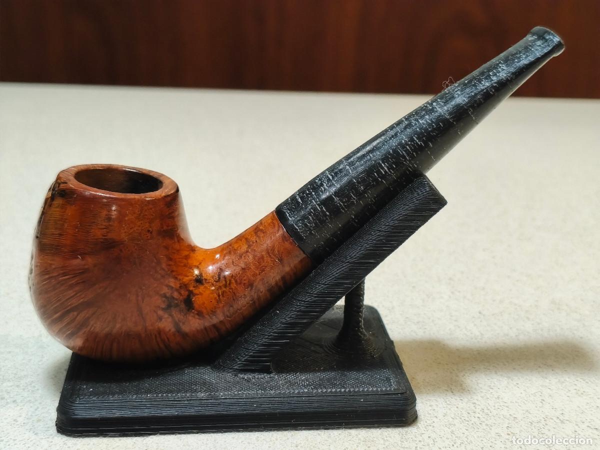 Pipas de fumar: Pipa Oldenkott alemana de brezo &ndash; rusticada &ndash; boquilla funcional nueva (impresa 3d)