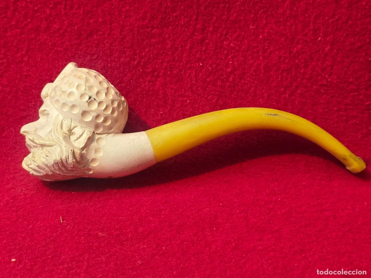Pipas de fumar: PIPA TALLADO A MANO . ESPUMA DE MAR.