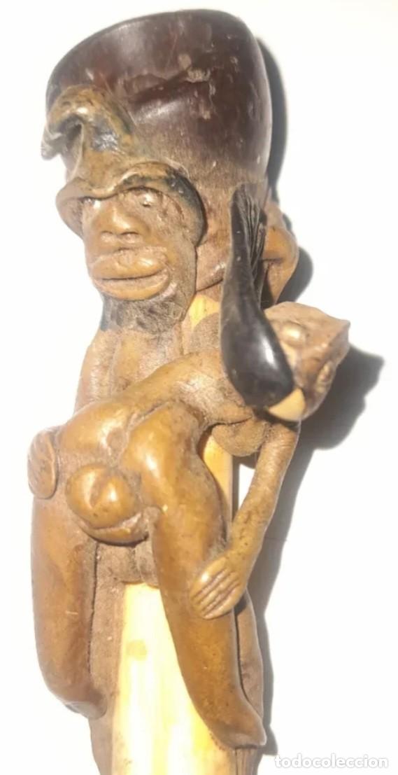 Pipas de fumar: Pipa Lulua Ceremonial Jefe Tribal