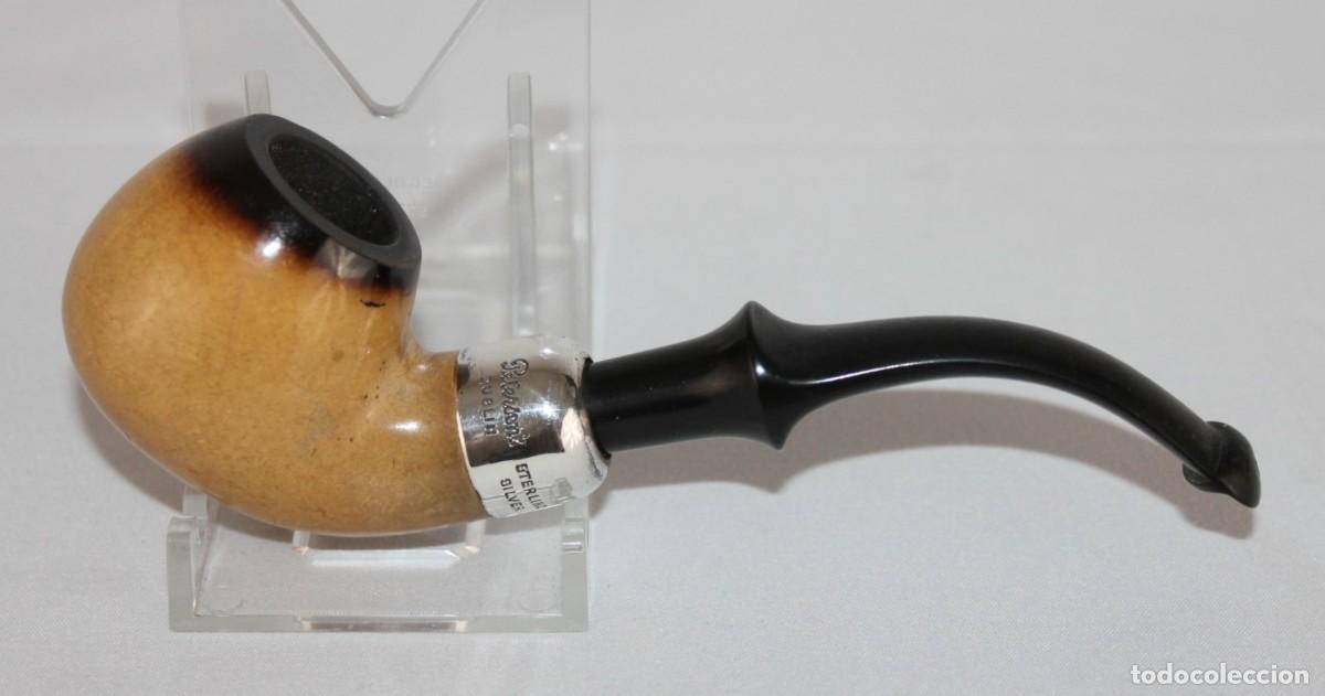 Pipas de fumar: Pipa Peterson&rsquo;s modelo Dublin. Cuello de plata Sterling Silver. Briar. Irlanda