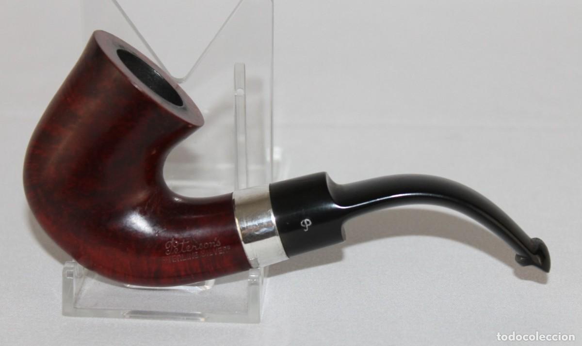 Pipas de fumar: Pipa Peterson&rsquo;s modelo 05S. Cuello de plata Sterling Silver. Irlanda. Briar