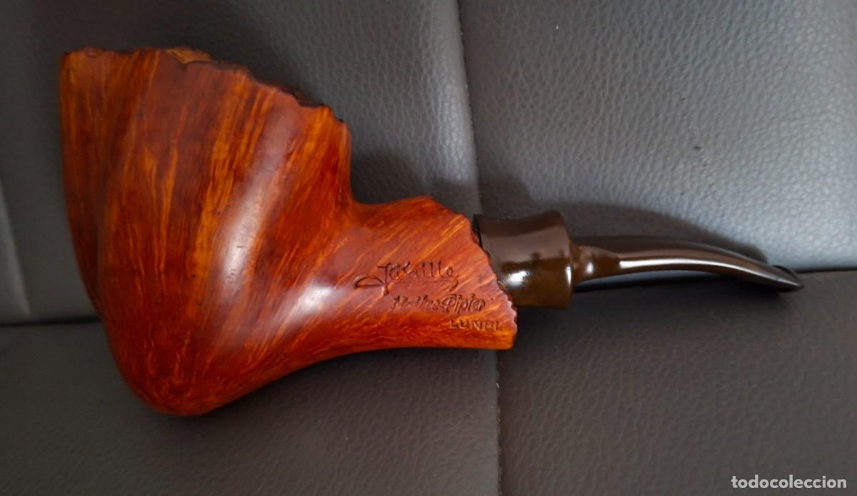 Pipas de fumar: Pipa pipe Jean Waille Maitre Pipier Lunel Doble cazoleta Double bowl