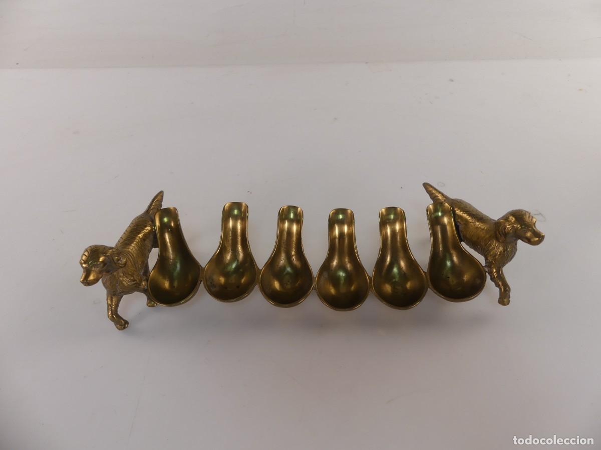 Pipes: SOPORTE DE LATON PARA 6 PIPAS DE FUMAR PRECIOSO DISE&Ntilde;O PERROS