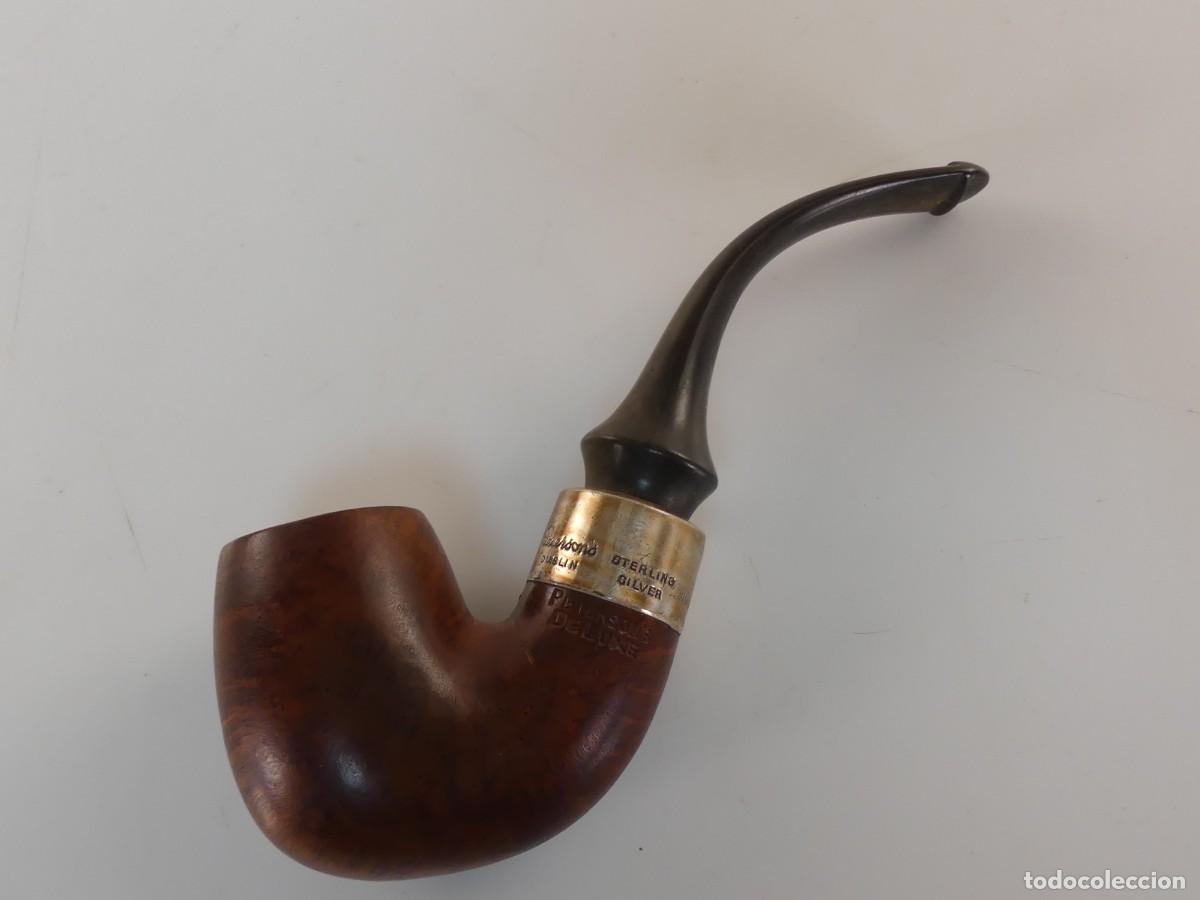 Pipes: PIPA DE FUMAR PETERSON&rsquo;S DE LUXE DECORADA CON PLATA OBJETO DE COLECCI&Oacute;N