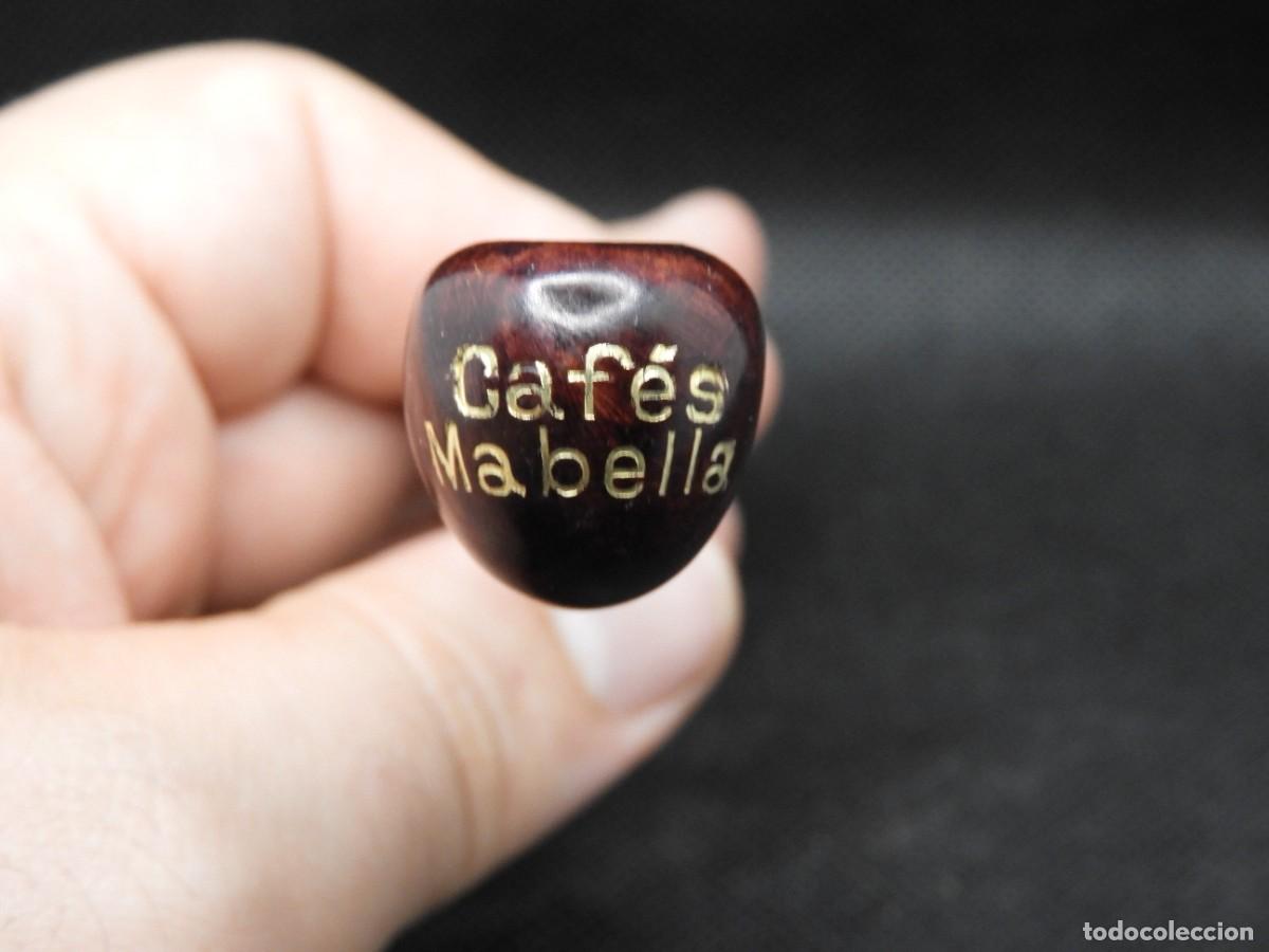 Pipas de fumar: Pipa Publicitaria Caf&eacute;s Mabella. Madera de Brezo. A&ntilde;os 60/70. Excelente estado