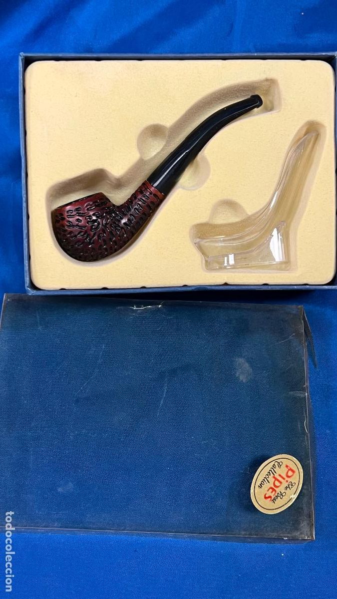 Pipes: PIPA DE FUMAR DE COLECCI&Oacute;N EN SU ESTUCHE ORIGINAL CON SOPORTE EXPOSITOR