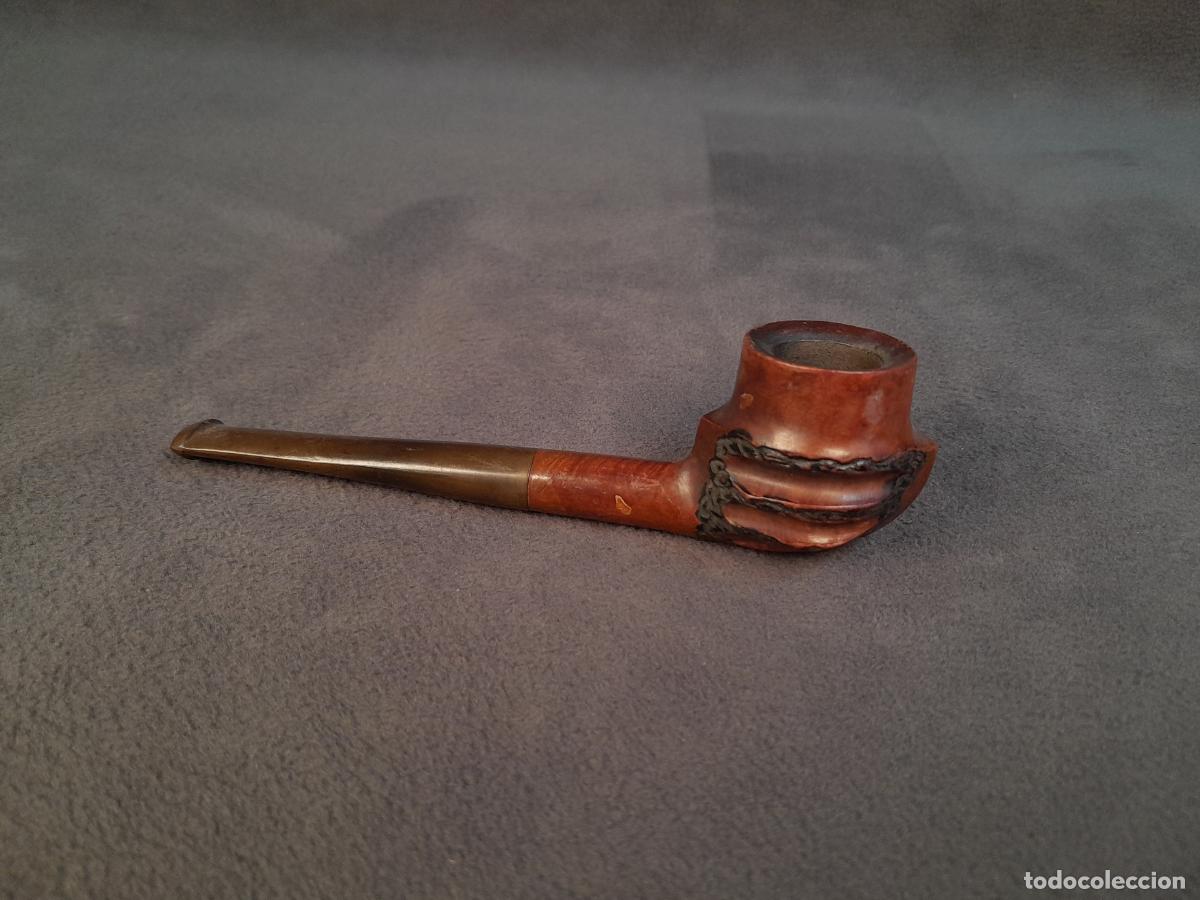 Pipas de fumar: PIPA DE FUMAR REALIZADA EN MADERA DE BREZO. MEDIADOS S. XX.