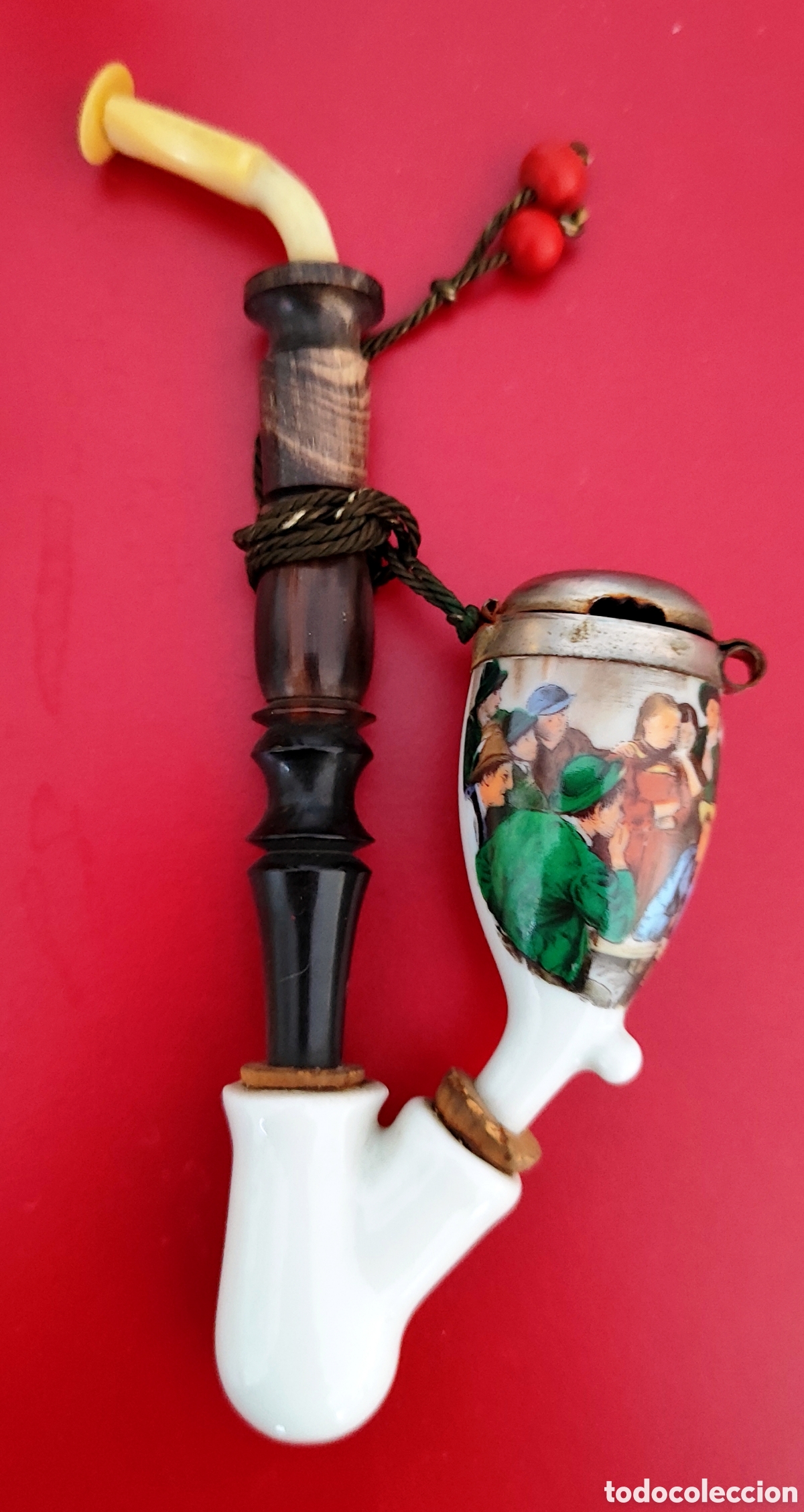 Pipas de fumar: Pipa de cer&agrave;mica y madera - Foto 2