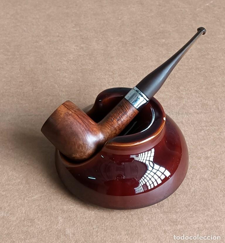 Pipas de fumar: Pipa y posa pipa cer&aacute;mico -- Pipa Salvatella Albastros 16 cm.