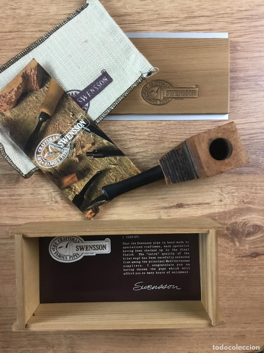 Pipas de fumar: PIPA DE MADERA DE BREZO - BRIAR PIPE BLANK - HOBBY BLOCK - COMPLETA CON CAJA DE MADERA SWENSSON