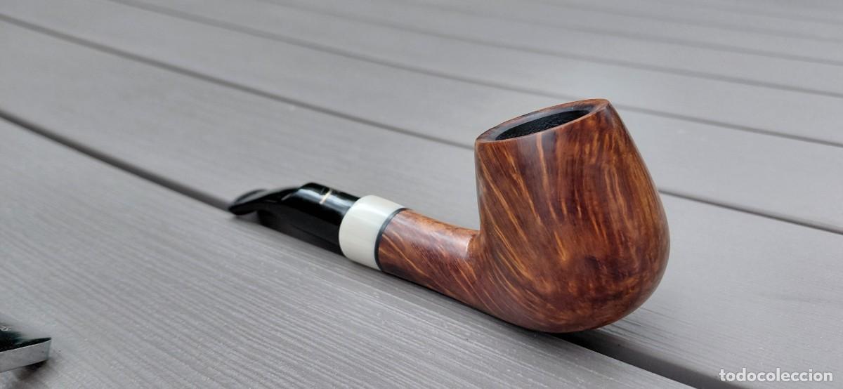 Pipas de fumar: Pipa SIGMUND Straight Grain Artesano SEGIMON BAULENAS Logo Plata como Nueva