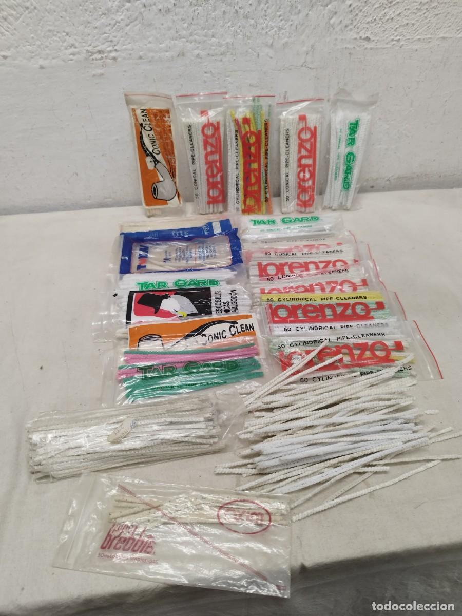 Pipas de fumar: Gran lote de de escobillas para limpiar pipas de fumar tabaco.